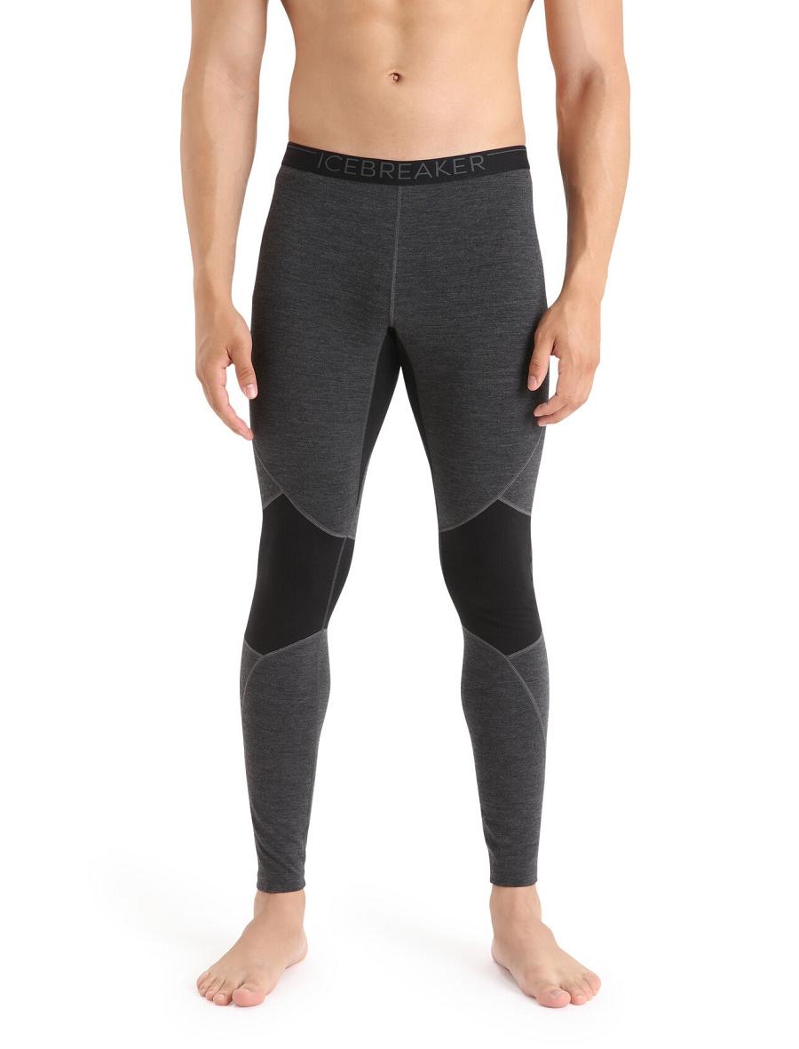 Icebreaker BodyfitZone™ Merino 260 Zone Thermal Miesten Leggingsit Mustat | FI 1138CTVE